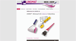Desktop Screenshot of linomat.de