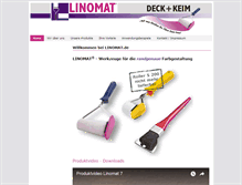 Tablet Screenshot of linomat.de
